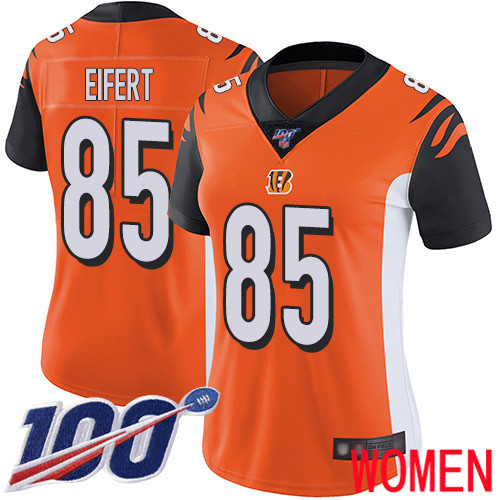 Cincinnati Bengals Limited Orange Women Tyler Eifert Alternate Jersey NFL Footballl #85 100th Season Vapor Untouchable